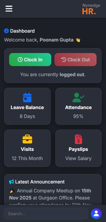 Nynedge HR Dashboard
